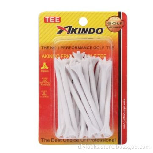25 x 3-prong Friction Golf Tees, Light Gray